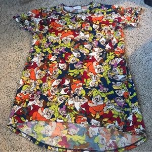 Snow White Seven Dwarves LulaRoe top size 14 girls